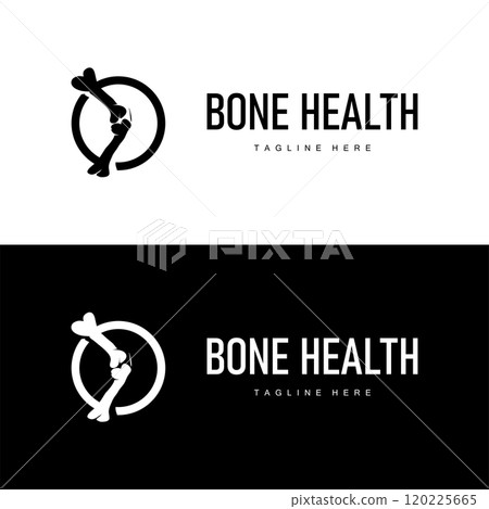Bone Logo, Bone Care Health Design, Simple Symbol Template Illustration Bone Logo, Bone Care Health Design, Simple Symbol Template Illustration 120225665