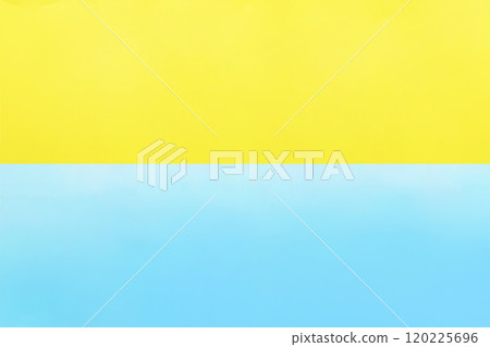 A background divided into light yellow and light blue in the center A background divided into light yellow and light blue in the center 120225696