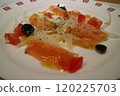 Marinated salmon appetizer 120225703