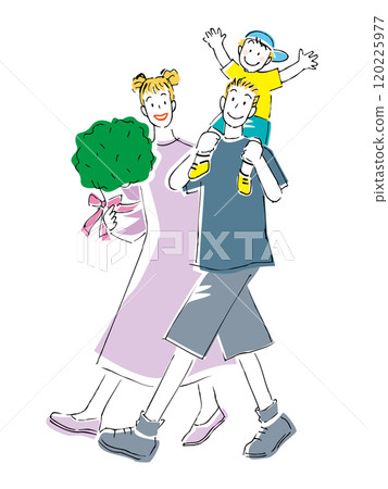 Wandering parent and child 120225977