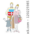 Parents and children enjoying shopping 120225985