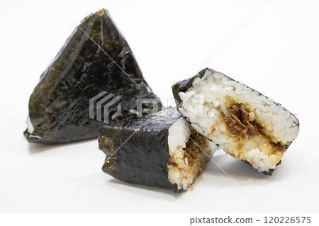 Rice balls with bonito flakes 120226575