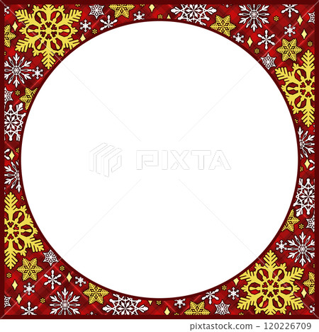 聖誕風格雪花框架 120226709