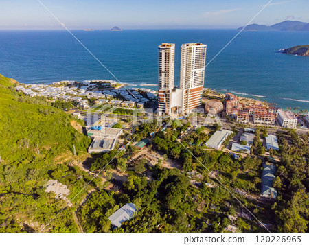 Modern architecture by the sea.   120226965