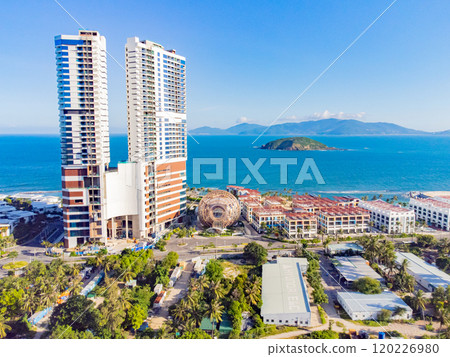 Modern architecture by the sea. Modern architecture by the sea. 120226980