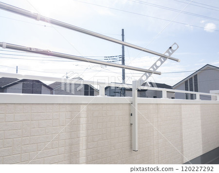 Clothesline on balcony Clothesline on balcony 120227292
