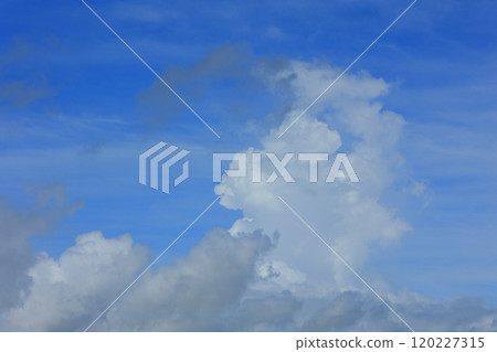 Summer blue sky and white clouds Summer blue sky and white clouds 120227315
