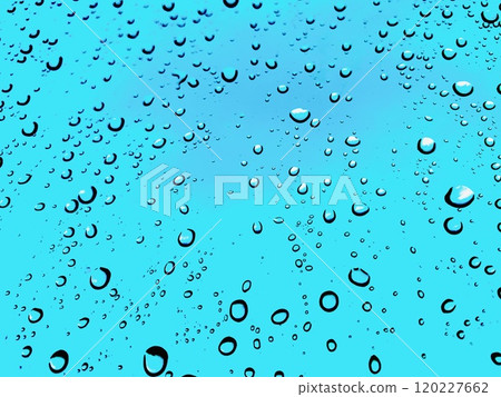 Water droplets attached to the glass Water droplets attached to the glass 120227662