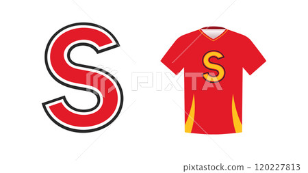 Outlined bold letter Z for varsity, college or school athletic jersey. Sport team identity, merchandise branding, national league competition wear. Vector logo 120227813