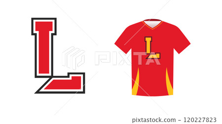 Outlined bold letter Z for varsity, college or school athletic jersey. Sport team identity, merchandise branding, national league competition wear. Vector logo 120227823