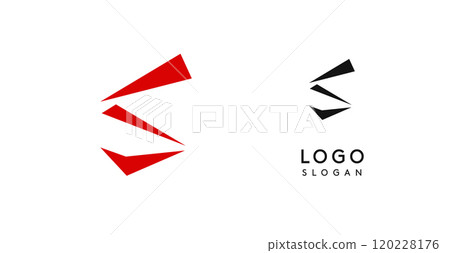 Simple brush pen letter S in Asian typographic style. Logo monogram for food and beverage packaging, Asian cuisine, restaurants, graphic design studios, and branding agencies. Vector illustration. Simple brush pen letter S in Asian typographic style. Logo monogram for food and beverage packaging, Asian cuisine, restaurants, graphic design studios, and branding agencies. Vector illustration. 120228176