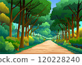 Vector of an outdoor in the jungle and natural 120228240