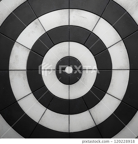 Minimalistic darts target board for precision practice in a quiet indoor space 120228918