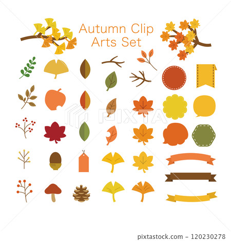 Autumn illustration set 120230278