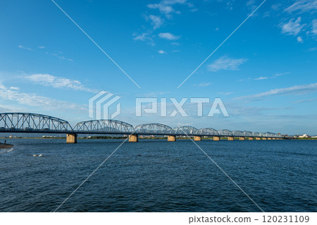 [德島] 吉野川上的吉野川大橋 120231109