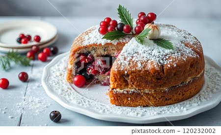 Berry-filled Christmas cake 120232002