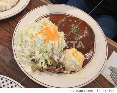Cafe hamburger Cafe hamburger 120232192