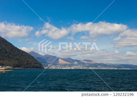 別府遠景(大分縣大分市田之浦海灘) 別府遠景(大分縣大分市田之浦海灘) 120232196