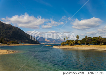 別府遠景(大分縣大分市田之浦海灘) 別府遠景(大分縣大分市田之浦海灘) 120232198