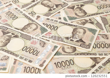 A lot of 10,000 yen bills A lot of 10,000 yen bills 120232551