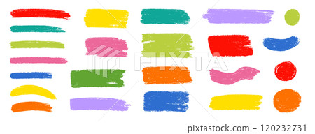 Brush box paint background frame. Brush paint stroke for text box square frame. Vector hand drawn banner background set for highlight design graphic element. Square banner stroke vector 120232731