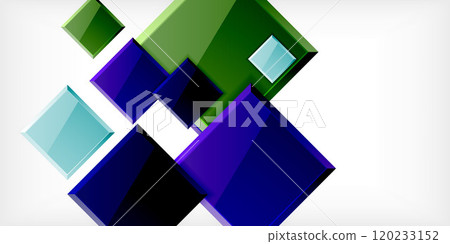 Shiny glossy metallic or plastic square design background. Vector Illustration For Wallpaper, Banner, Background, Card, Book Illustration, landing page 120233152
