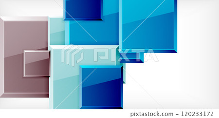Colorful squares with reflections abstract background design. Vector Illustration For Wallpaper, Banner, Background, Card, Book Illustration, landing page Colorful squares with reflections abstract background design. Vector Illustration For Wallpaper, Banner, Background, Card, Book Illustration, landing page 120233172