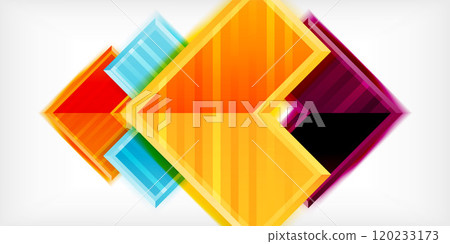 Arrow geometric abstract vector background. Vector Illustration For Wallpaper, Banner, Background, Card, Book Illustration, landing page 120233173