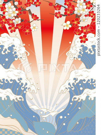 風景與海浪背景圖 120233264