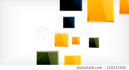 Shiny glossy metallic or plastic square design background. Vector Illustration For Wallpaper, Banner, Background, Card, Book Illustration, landing page 120233308