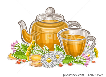 Vector logo for Herbal Tea Drink 120233524
