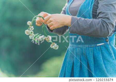 Knitting White Clover 120233874