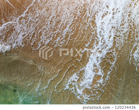 Beautiful sea surface in summer season seascape background ,Nature sea beach background,High angle view waves seascape nature view Beautiful sea surface in summer season seascape background ,Nature sea beach background,High angle view waves seascape nature view 120234436