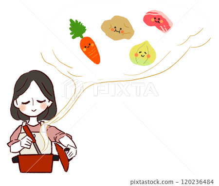 Woman cooking 120236484