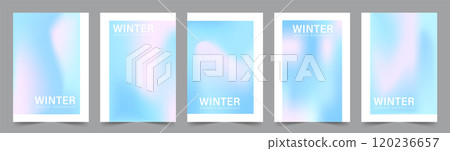 Gradient Pastel Winter Background. Set of Blur banners. Holographic print. Abstract vector illustration in Blue tones. Sky colors wallpaper Gradient Pastel Winter Background. Set of Blur banners. Holographic print. Abstract vector illustration in Blue tones. Sky colors wallpaper 120236657