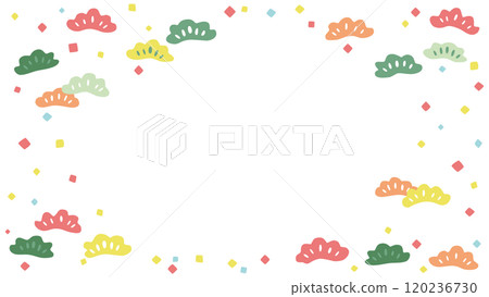 Cute colorful pine frame material 120236730