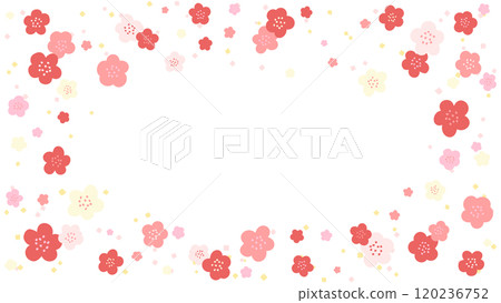 Plum blossom frame material Plum blossom frame material 120236752