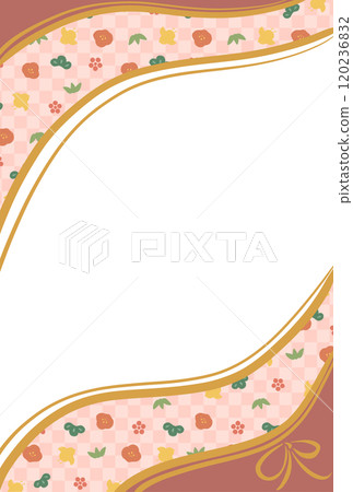 新年框架2粉紅色垂直 120236832