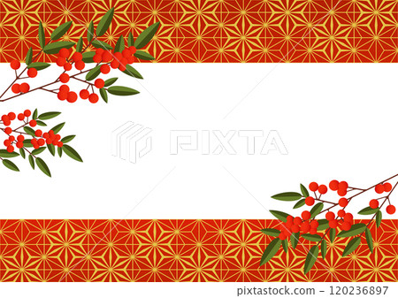 Japanese pattern background 120236897