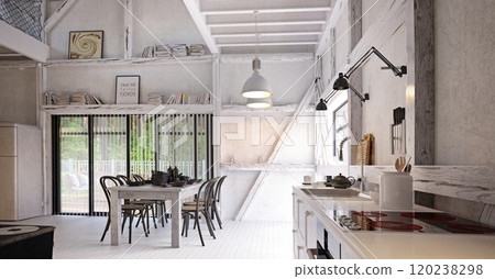 country kitchen interior. 120238298