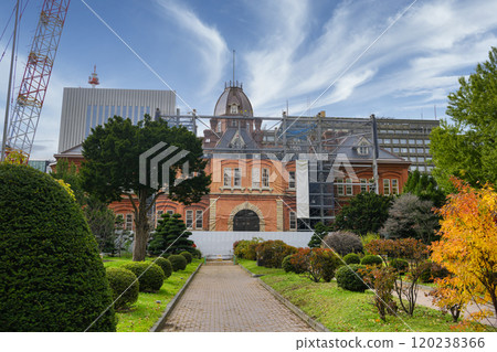 The Hokkaido Prefectural Government Red Brick Building under renovation (as seen in November 2024) The Hokkaido Prefectural Government Red Brick Building under renovation (as seen in November 2024) 120238366