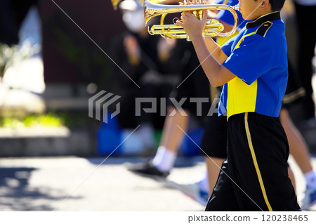 Marching band parade instruments 120238465