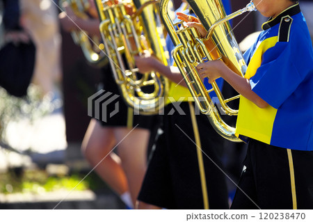 Marching band parade instruments 120238470