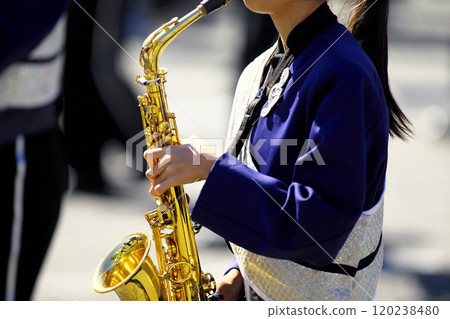 Marching band parade instruments 120238480