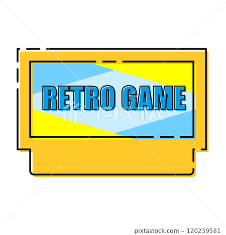 Retro game software image Yellow Retro game software image Yellow 120239581