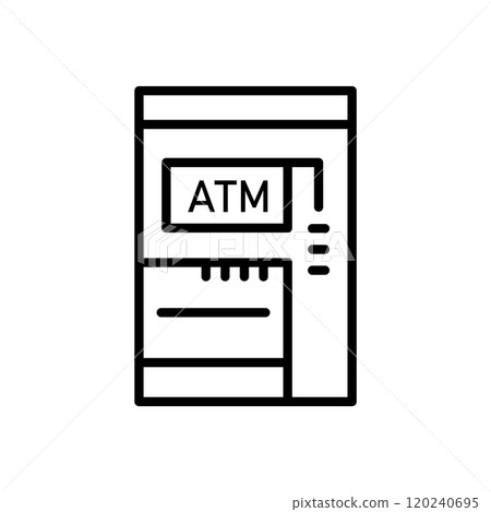 ATM icon logo design template isolated illustration ATM icon logo design template isolated illustration 120240695