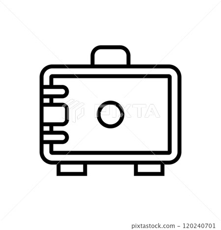 Money safe box icon logo design template isolated illustration Money safe box icon logo design template isolated illustration 120240701