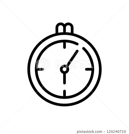 Stopwatch icon design template isolated illustration 120240710