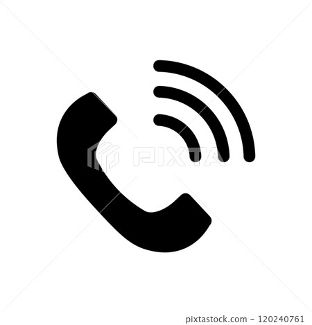 Phone ringing icon design template isolated illustration 120240761