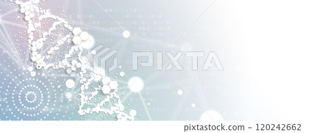 Minimalistic DNA abstract vector background. Biotechnology and science research Minimalistic DNA abstract vector background. Biotechnology and science research 120242662